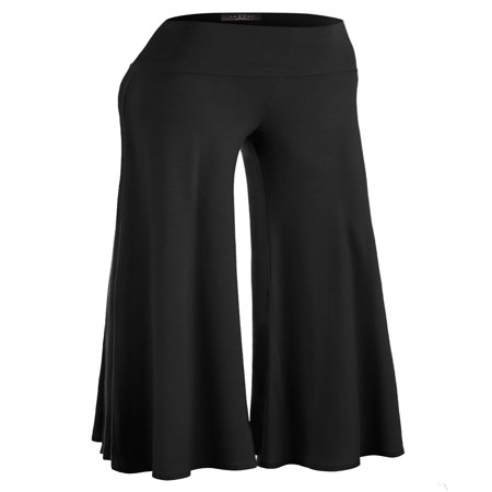 American Lounge Pants - MBJ Womens Chic Palazzo Lounge Pants