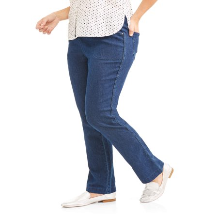 Women's Stretch Denim Pull-On Bootcut Jeans (Best Jeans For Size 16)