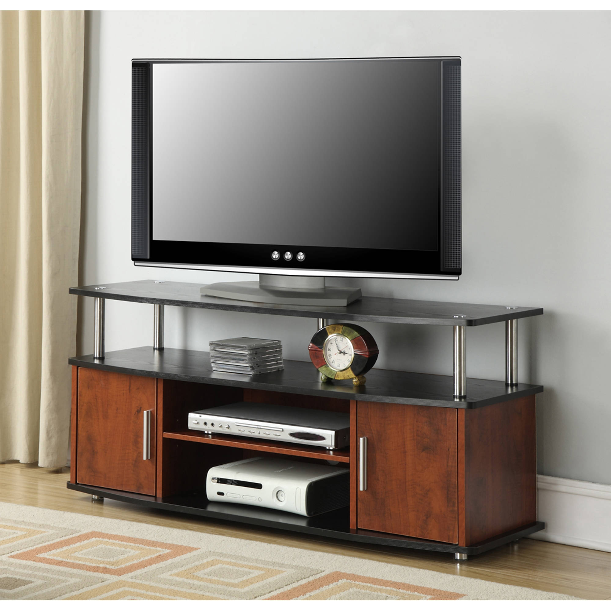 Convenience Concepts Designs2Go Black/Cherry Monterey TV Stand for TVs up to 46''