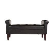 10 Spring Street Ashton Faux Leather Bench, Multiple Colors
