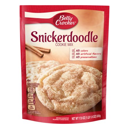 (2 Pack) Betty Crocker Snickerdoodle Cookie Mix, 17.9 oz