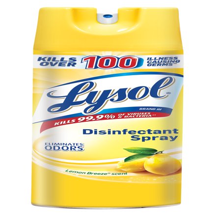 Lysol Disinfectant Spray, Lemon Breeze, 19oz - Walmart.com