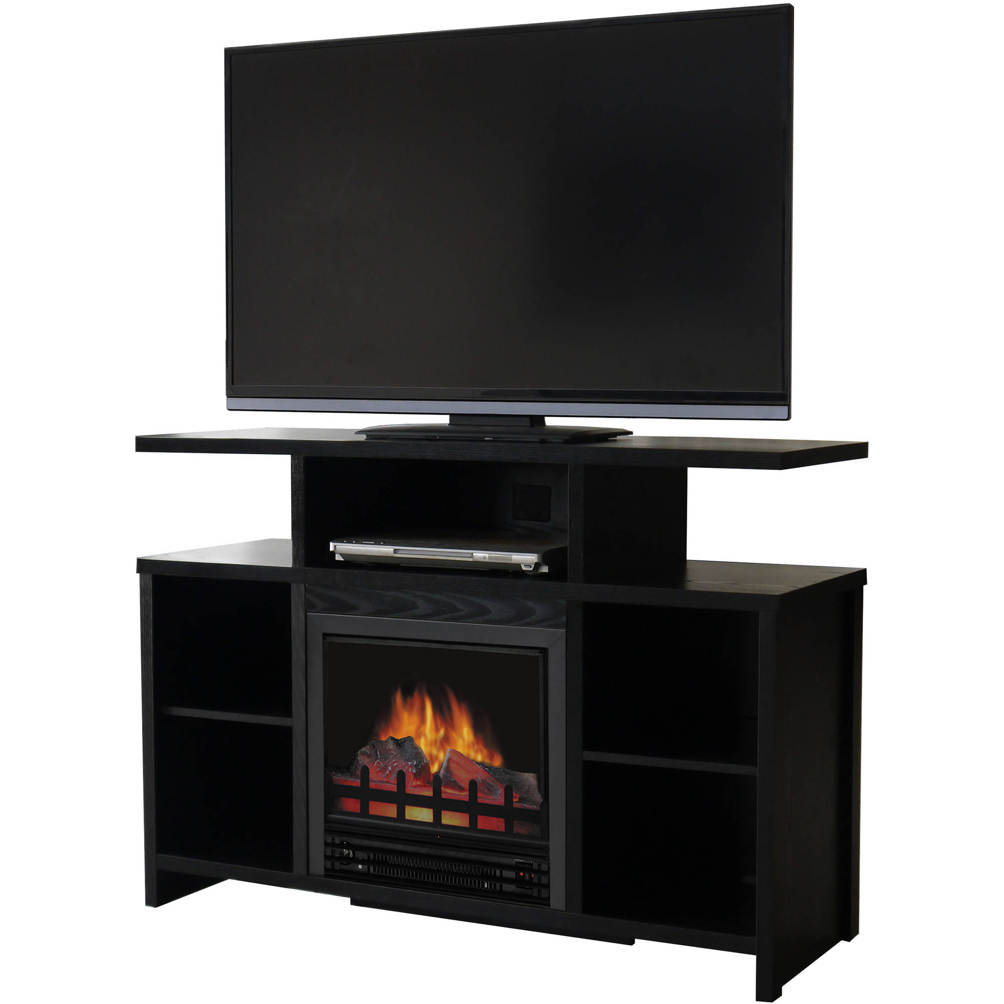 Décor Flame Acadia 42'' Media Fireplace, for TVs up to 50'', Black