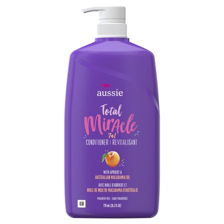 For Damage - Aussie Paraben-Free Total Miracle Conditioner w/ Apricot, 26.2 fl (Best Spray Leave In Conditioner For Curly Hair)