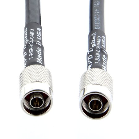 - Times Microwave LMR-400 Ultra Low Loss Coaxial Cable with N-Male Connectors