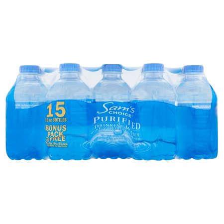 Sam's Choice Purified Drinking Water, 10 oz, 15 Count - Walmart.com