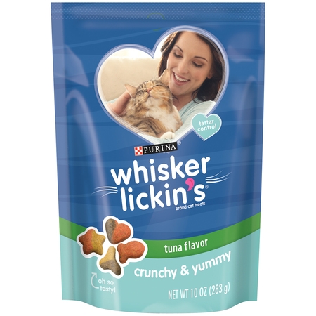 Purina Whisker Lickin's Crunchy & Yummy Tuna Flavor Cat Treats, 10 oz.