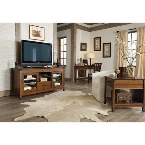 Sauder Carson Forge Entertainment Credenza for TVs up to 60'', Multiple Finishes