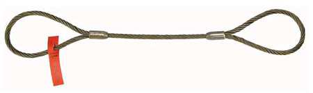 Wire Rope Sling - LIFT-ALL 38EZEEX5 Sling,Wire Rope,5 Ft L,Vert Cap 2200 lb