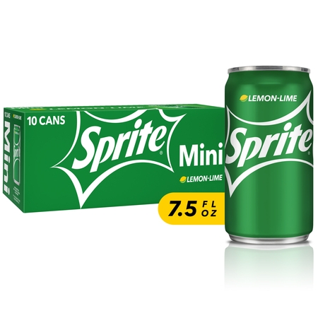 (3 Pack) Sprite Mini Cans, 7.5 Fl Oz, 10 Count