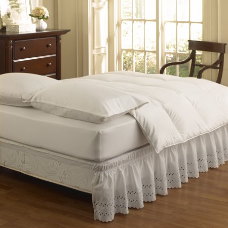 - EasyFit™ Wrap Around Eyelet Ruffled Bed Skirt