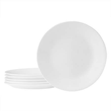 Corelle Livingware Winter Frost White 6.75" Bread Plate, Set of 6
