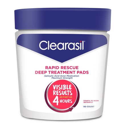 Clearasil Rapid Rescue Deep Acne Treatment Cleansing Wipes,