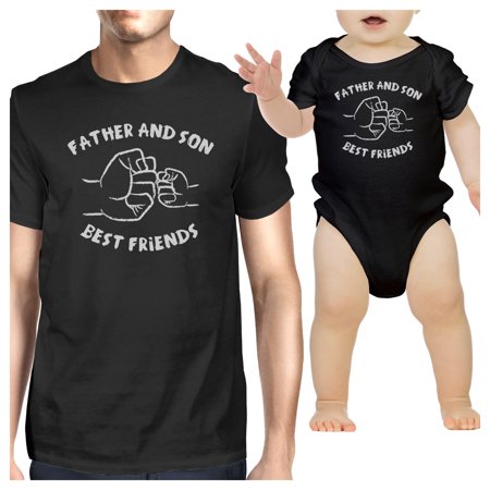 Father And Son Best Friends Black Matching Shirts Father's Day (Dads Best Friend Rubberbandits)