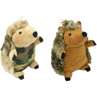 Dan-Dee Plush Hedgehog Dog Toy, 8", Multicolor