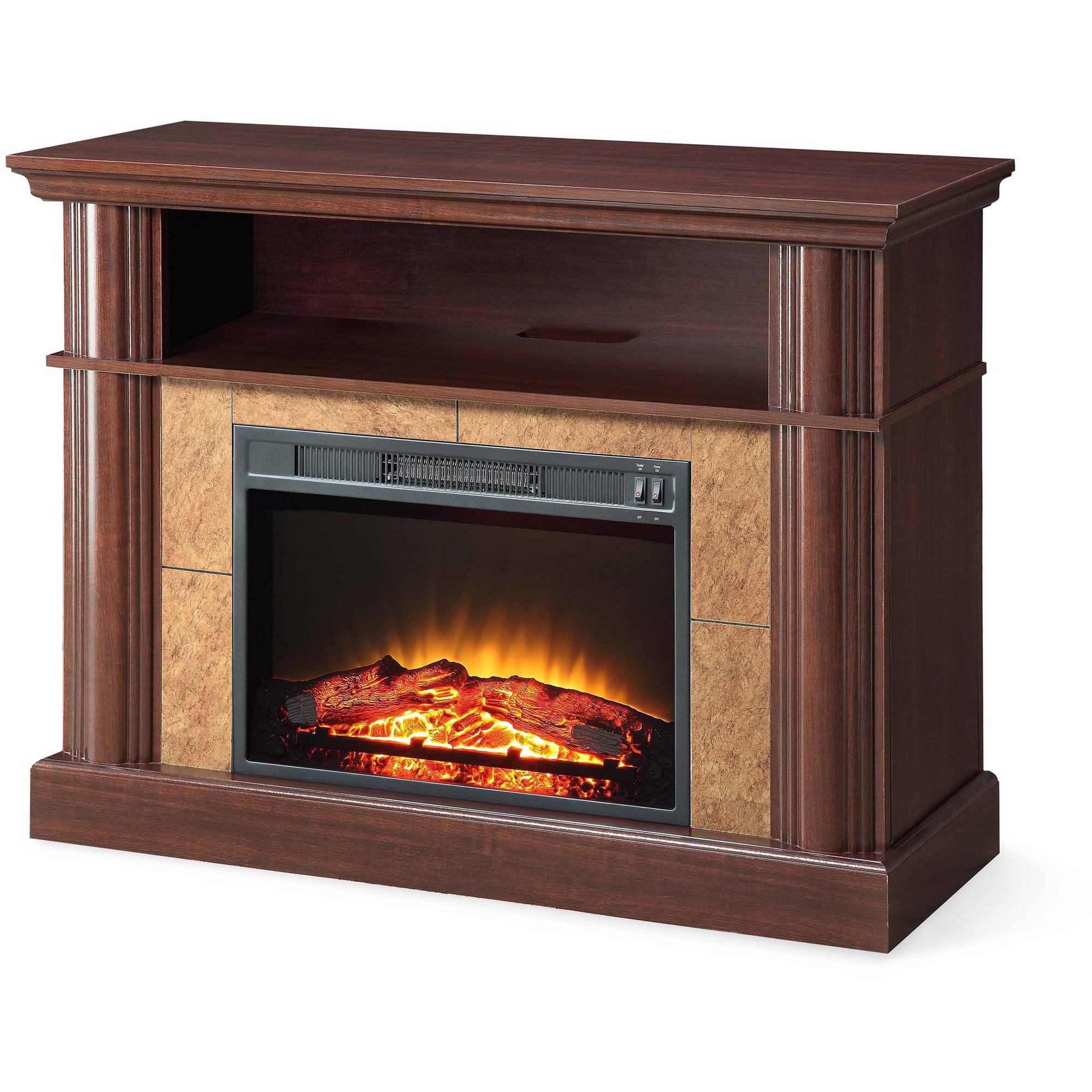 Better Homes and Gardens Cherry Media Fireplace for TVs up to 54''