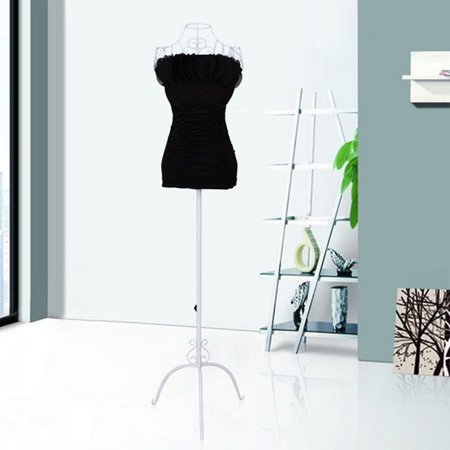 knee length dresses for ladies DE-LIANG Steel Wire Frame Hollow Metal Mannequin Head & Torso Display   DE-LIANG Dress Forms