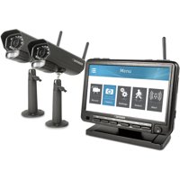 Defender PhoenixM2 Digital Wireless 7" Monitor DVR Security System with 2 Long-Range Night Vision Cameras and SD Card Recording