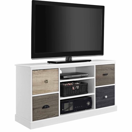 Altra Mercer Storage TV Console with Multicolored Door Fronts for TVs up to 48'', Multiple Colors