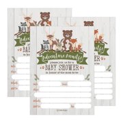 Baby Shower Invitations 25 Cute Rustic Woodland Forest Animals Baby Shower Invitations Printed Fill In The Blank Invites