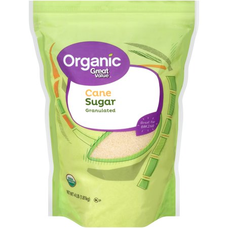Great Value Organic Granulated Cane Sugar, 4 lbs - Walmart.com