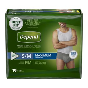 Equate Assurance Underwear for Men, Maximum, S/M, 40 Ct - Walmart.com