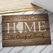 Personalized Rugs Personalized Home State Doormat All 50 States Available