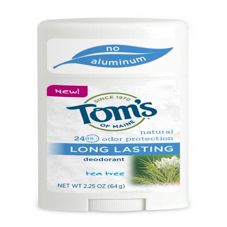 - Tom's of Maine 24-Hour Long-Lasting Deodorant Stick, Tea Tree, 2.25 Oz