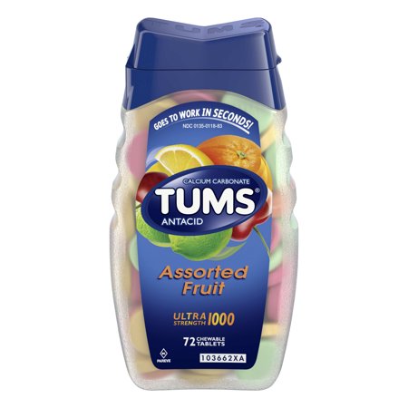 (2 Pack) Tums antacid chewable tablets for heartburn ...