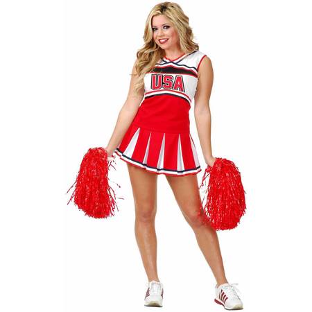 Cheerleader USA Women's Adult Halloween Costume