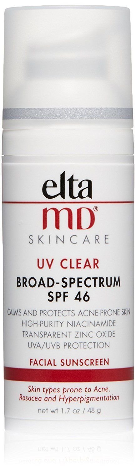 EltaMD UV Clear Broad-Spectrum SPF 46 Moisturizing Facial Sunscreen, 1.7 (Best Mens Face Sunscreen)