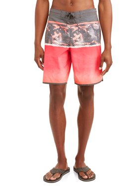 George Men's Triblock Eboard Swim Short with Dolphin Hem, Up to size 5XL
