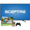 Sceptre U435CV-U 43" 4K UHD Smart LED HDTV + Xbox One S 500GB + Xbox One Game + Xbox One Controller