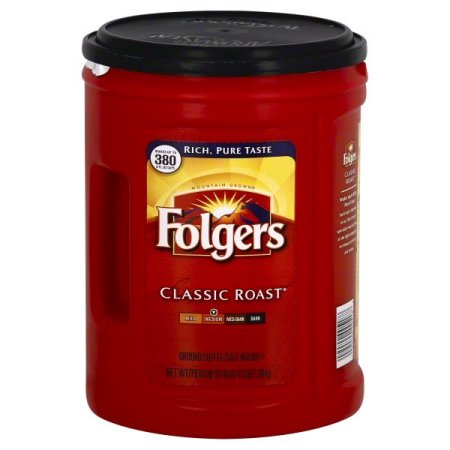 (2 Pack) Folgers Classic Roast Ground Coffee, (Best Coarse Ground Coffee)