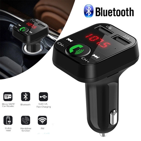 Handsfree Wireless Bluetooth FM Transmitter LCD MP3 Player USB Charger Car