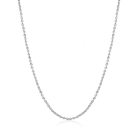 Cable Chain Necklace Sterling Silver Italian 1.3mm Nickel Free 18 (Best Sterling Silver Chains)