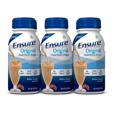 Ensure Original Nutrition Shake with 9 grams of protein, Meal Replacement Shakes, Butter Pecan, 8 fl oz, 6 (Womens Best Shake Canada)