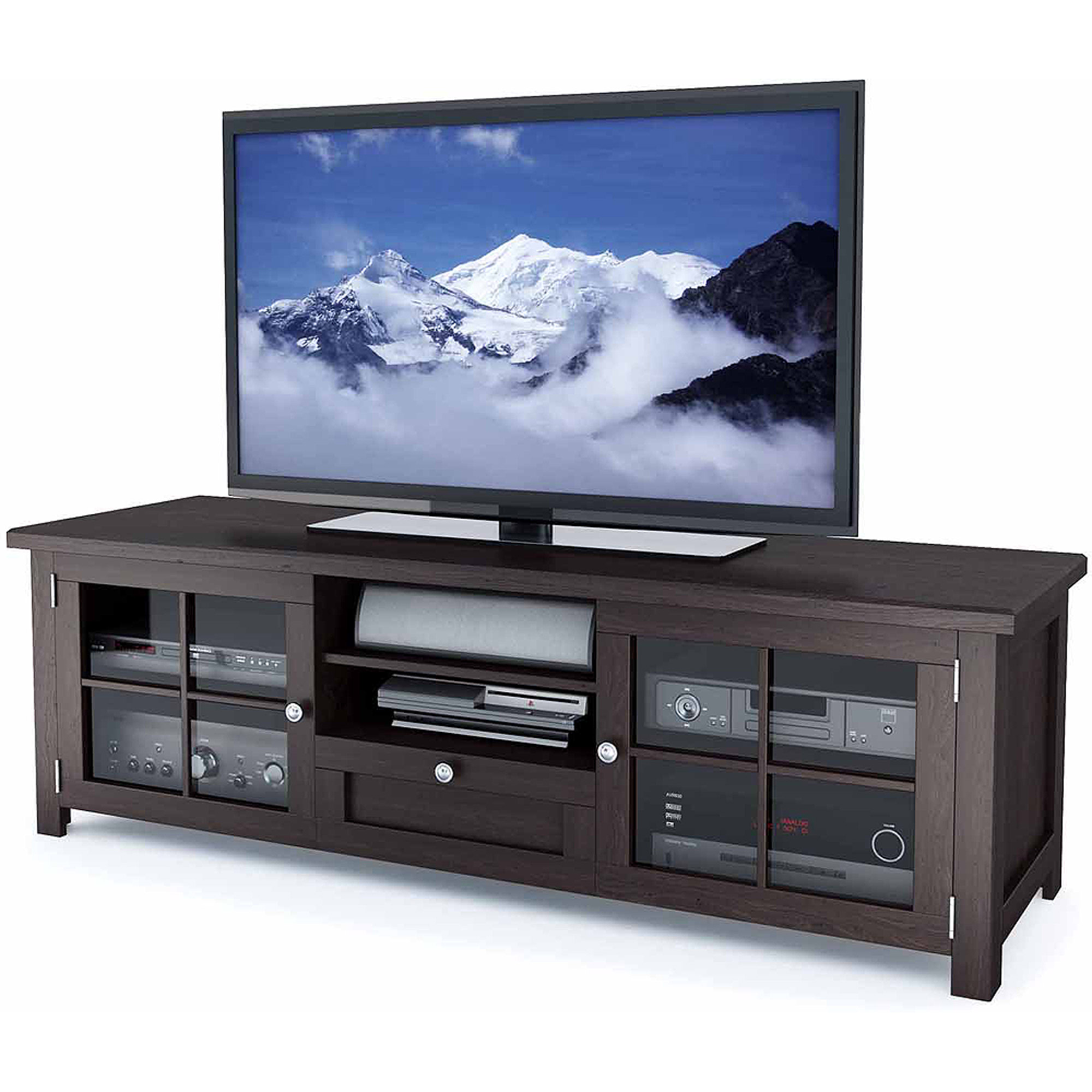 Sonax Arbutus Dark Espresso Stained Wood TV Bench for TVs up to 70''