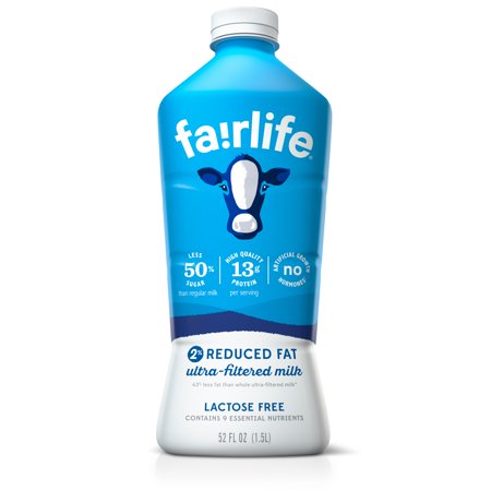 Fairlife Milk 52 fl oz - Lactose Free Reduced Fat 2% Milk - Walmart.com