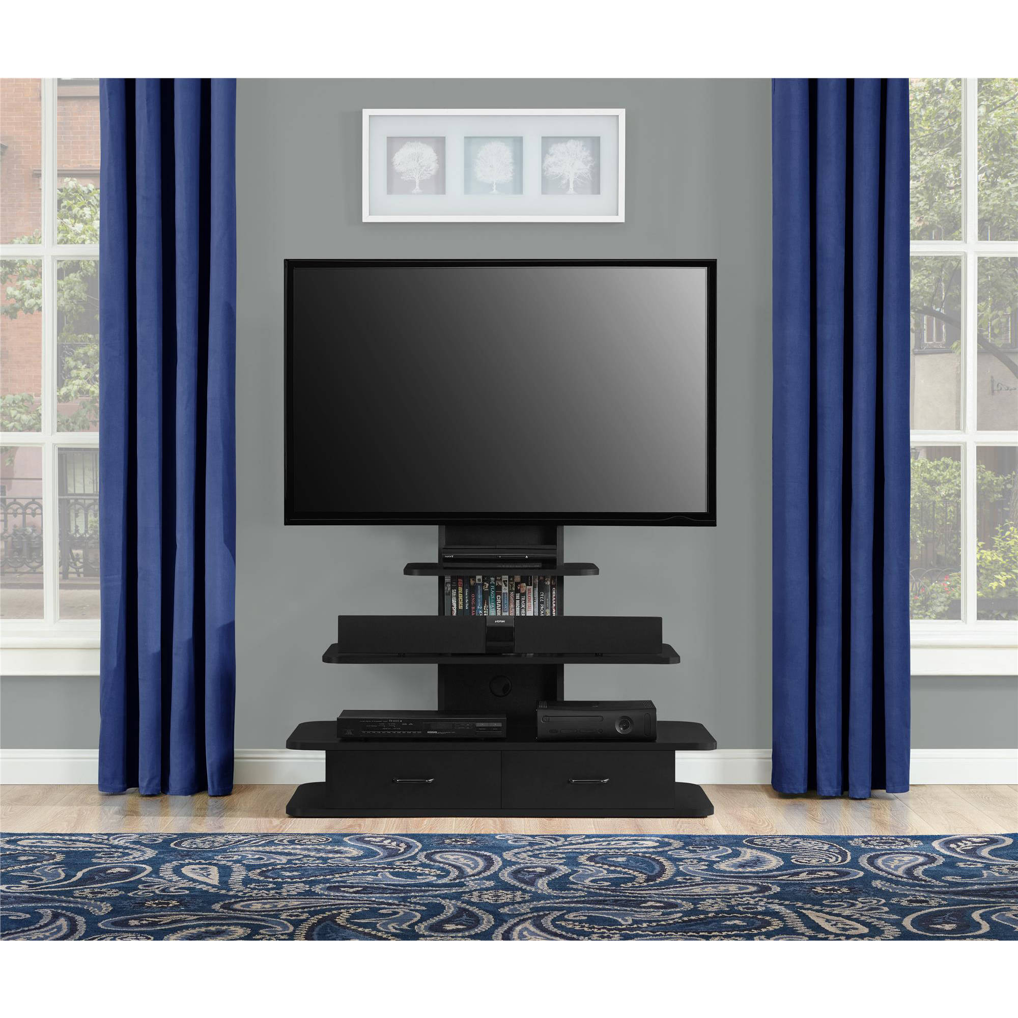 Altra Galaxy XL TV Stand with Drawers for TVs up to 70'', Multiple Colors