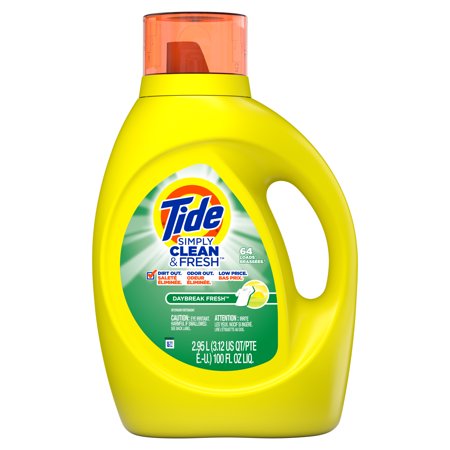 detergent tide simply laundry fresh clean he liquid loads daybreak scent oz