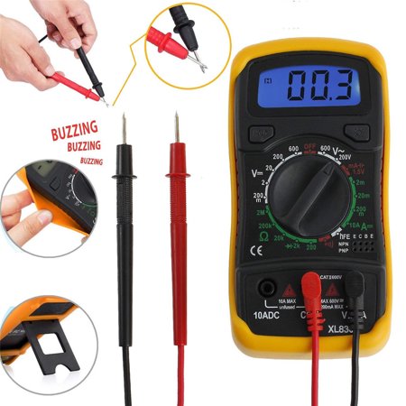 Pocket Multimeter (Pocket LCD Display Multimeter 1999 counts Auto Ranging Volt Meter Manual and Auto Ranging; Measures Voltage Tester, Current, Resistance, Continuit Frequency; Tests)