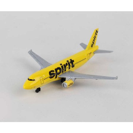 Spirit Airlines Single Airplane, Yellow - Daron RT3874 - Diecast Model Airplane