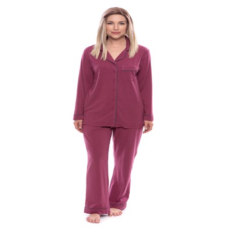 Women's Button-Up Long Sleeve Pajamas - Sleepwear set by Texere (Classicomfort)