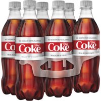 (4 Pack) Diet Coke Soda, 16.9 Fl Oz, 6 Count