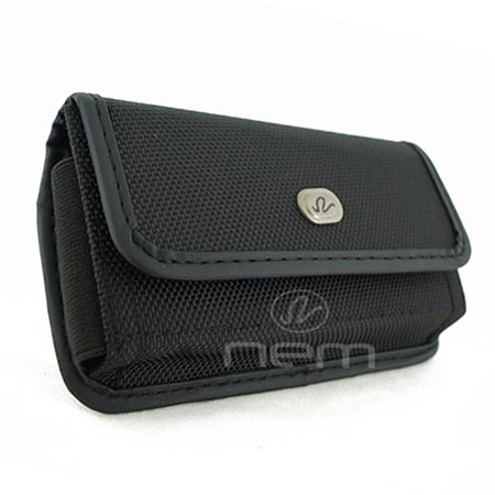 - BlackBerry Curve 9220 Premium High Quality Heavy Duty Black Horizontal Rugged Canvas Holster w/ Metal Belt Clip and Belt Loop