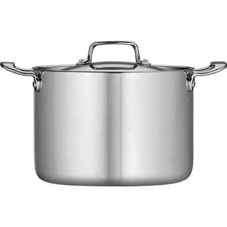 Tramontina 8-Qt Stainless Steel Tri-Ply Clad Stock Pot with Lid