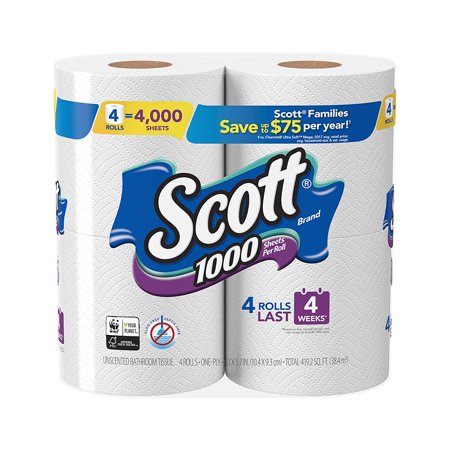 scott 1000 toilet paper 12 rolls walmart