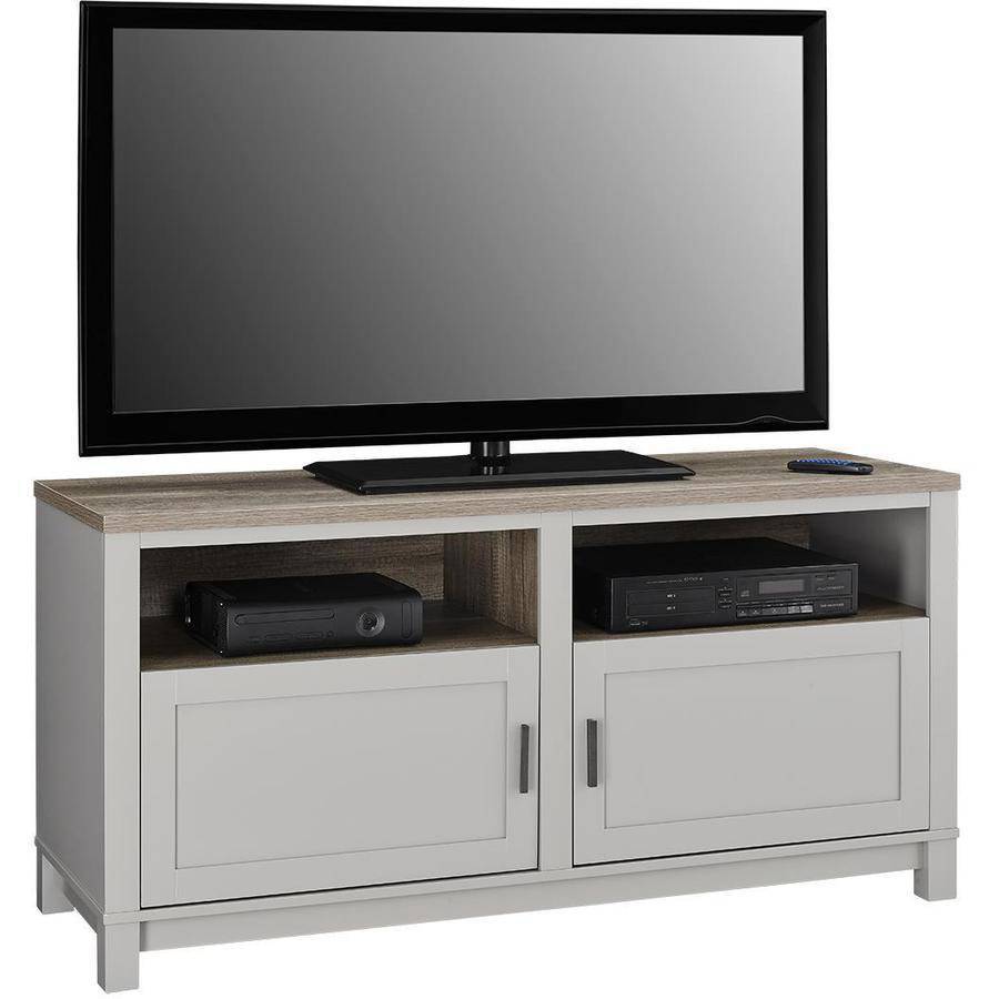 Better Homes and Gardens Langley Bay TV Stand for TVs up to 60'', Gray/Sonoma Oak