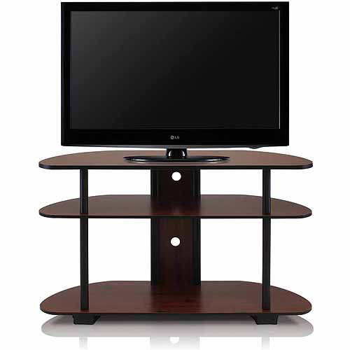 Turn-N-Tube 3-Tier TV Stand Entertainment Center for TVs up to 42'', Multiple Colors